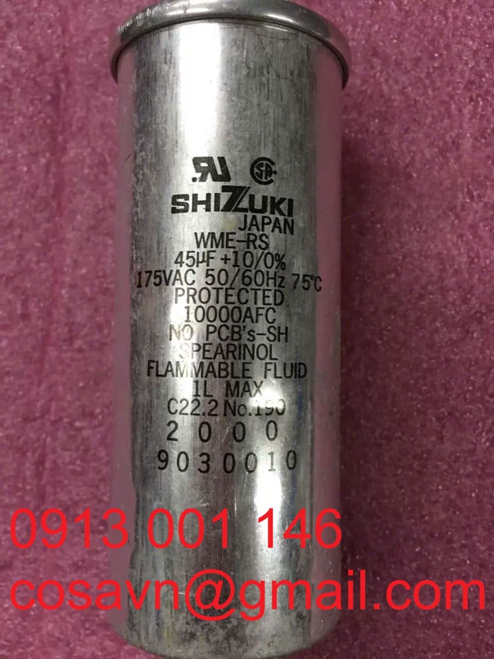 Tụ khởi động động cơ Shizuki WME-RS WME-RS